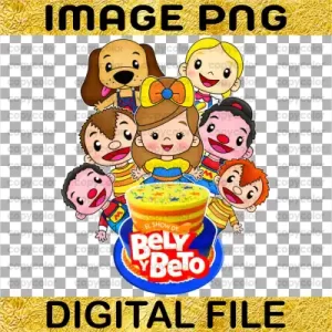 Bely y Beto Friends Cake Image PNG Clipart Birthday Party T-shirt Sublimation Cake Topper Characters Stickers